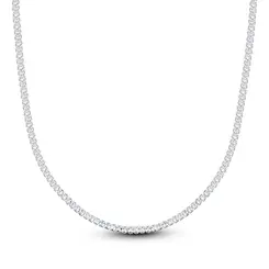 Choker Prata Leve Riviera Zircônias Quadradas