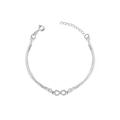 Pulseira Prata Infinito