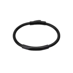 Pulseira Masculina Aço com Fecho Gaveta Preta