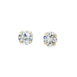 Brinco Folheado a Ouro 18k Top Redondo Grande