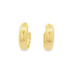Brinco Folheado a Ouro 18k Argola Lisa
