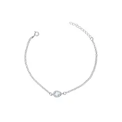 Pulseira Prata Gota em Zircônias
