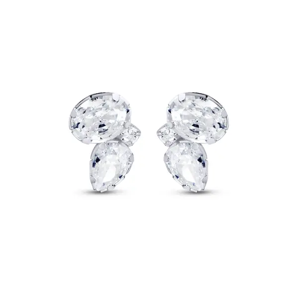 Brinco Prata Leve Reflet Gota e Zircônia
