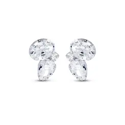 Brinco Prata Leve Reflet Gota e Zircônia