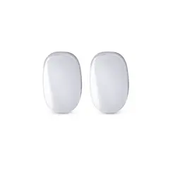 Brinco Prata Leve Oval Liso
