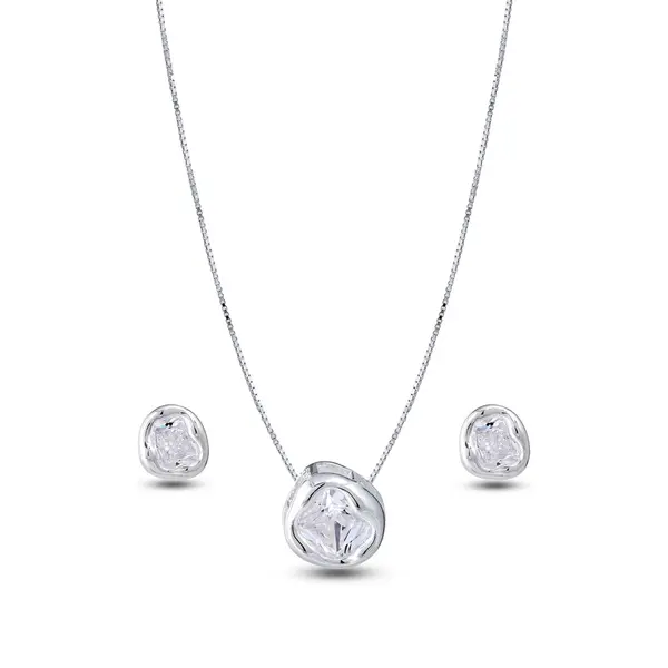 Conjunto Prata Leve Redondo Orgânico