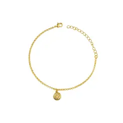 Pulseira Folheada a Ouro 18k Medalha São Bento PP