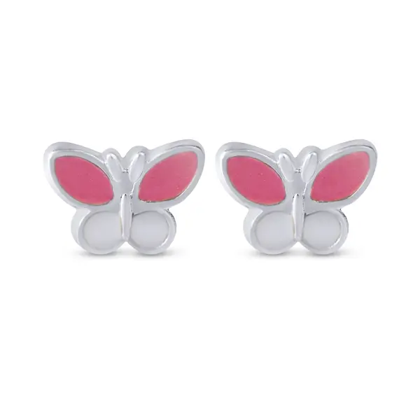 Brinco Baby Prata Leve Borboleta