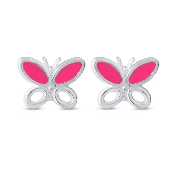 Brinco Prata Borboleta