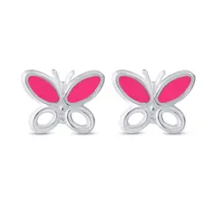 Brinco Prata Borboleta
