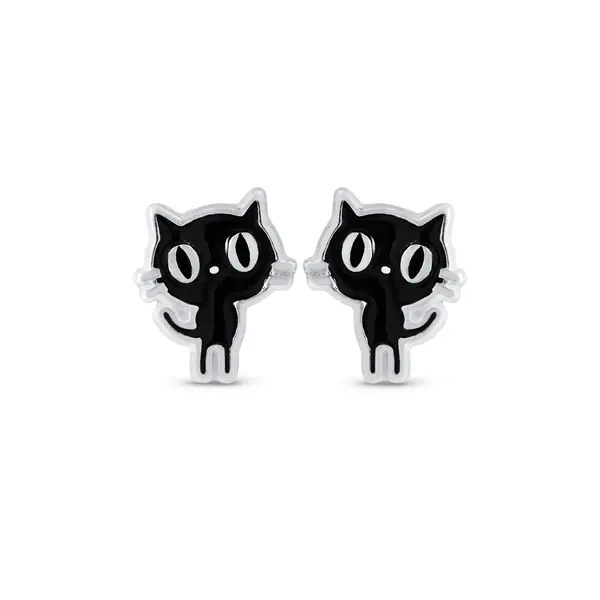 Brinco Prata Gato