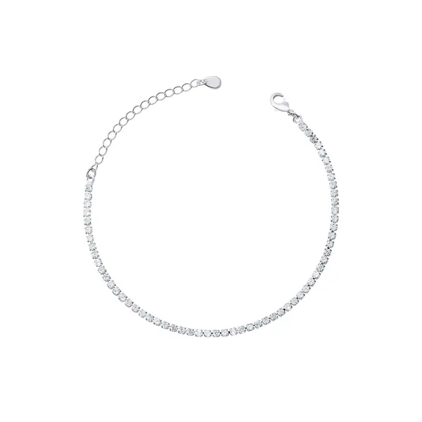 Pulseira Prata Leve Riviera Branca