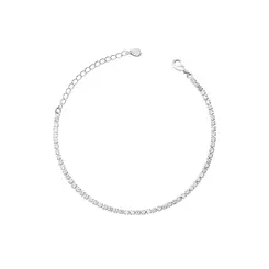 Pulseira Prata Leve Riviera Branca