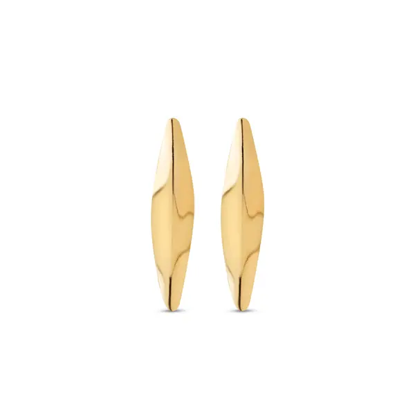 Brinco Folheado a Ouro 18k Liso