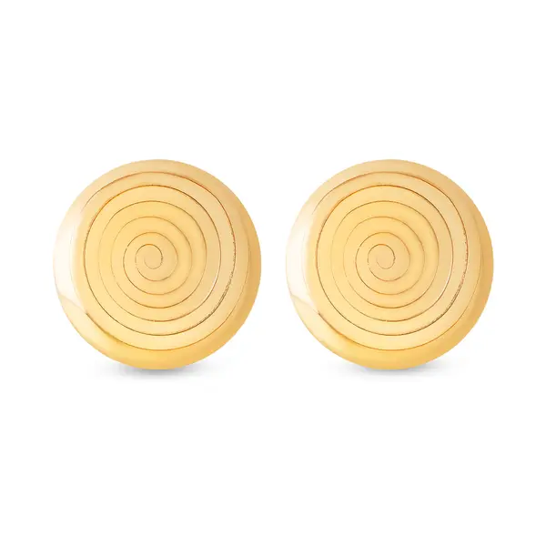 Brinco Folheado a Ouro 18k Redondo Caracol