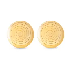 Brinco Folheado a Ouro 18k Redondo Caracol