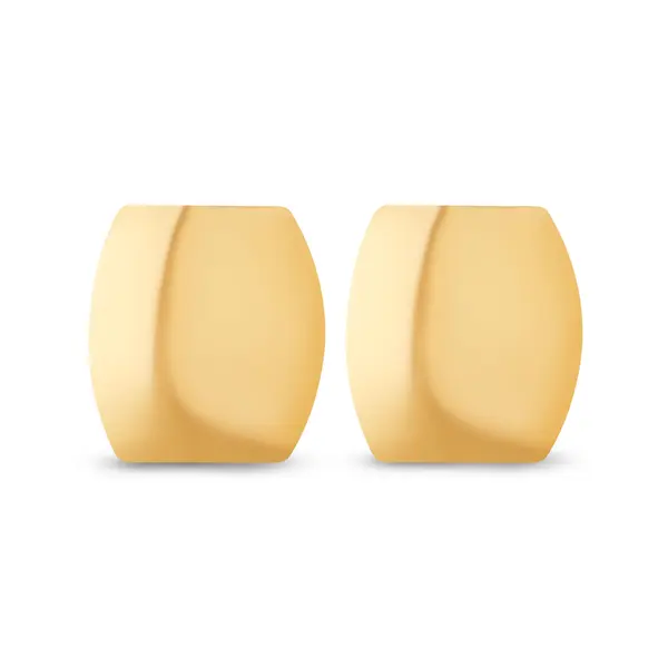 Brinco Folheado a Ouro 18k Placa Liso