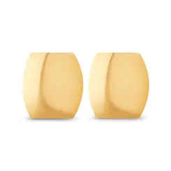 Brinco Folheado a Ouro 18k Placa Liso
