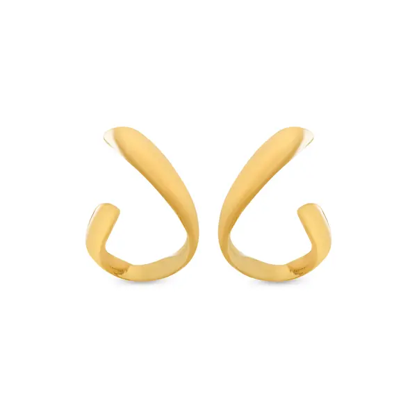 Brinco Folheado a Ouro 18k Aro Torcido