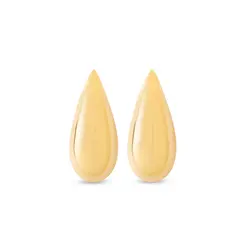 Brinco Folheado a Ouro 18k Gota Lisa Grande