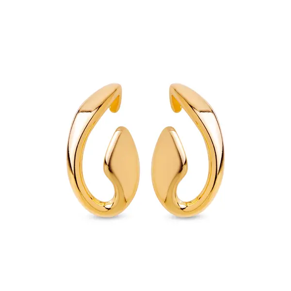 Brinco Folheado a Ouro 18k Aro Torcido