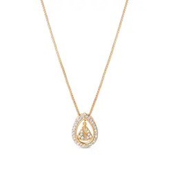 Gargantilha Folheado a Ouro 18k Nossa Senhora Aparecida