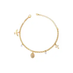 Pulseira Folheado a Ouro 18k Medalha Santo Expedito