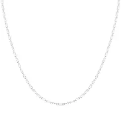 Choker Prata Leve Riviera Zircônia Retangular