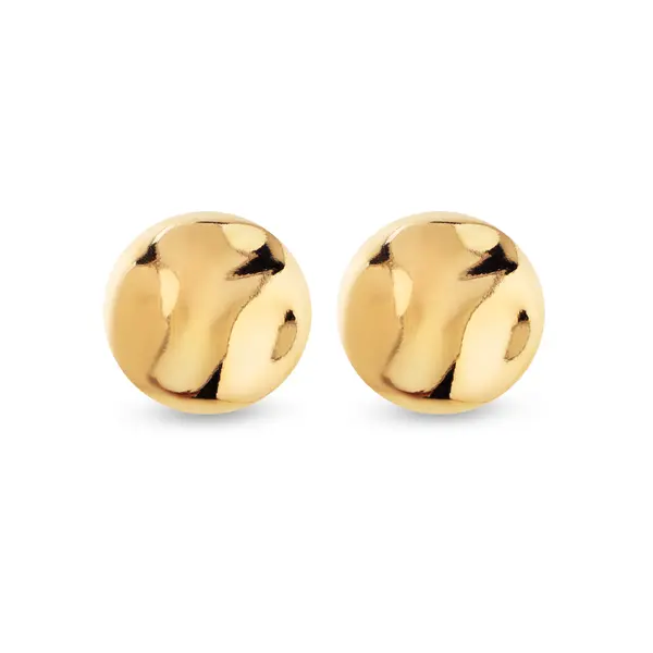 Brinco Folheado a Ouro 18k Redondo Liso