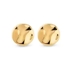 Brinco Folheado a Ouro 18k Redondo Liso