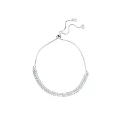 Pulseira Prata Leve Riviera Zircônia Redonda P
