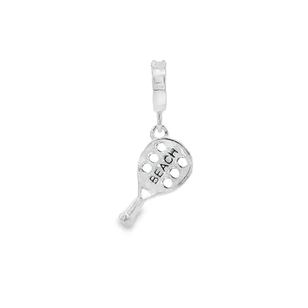 Berloque Prata Art Colection Raquete Beach Tennis