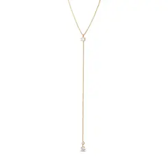 Gargantilha Folheado a Ouro 18k Gravatinha Ponto Luz