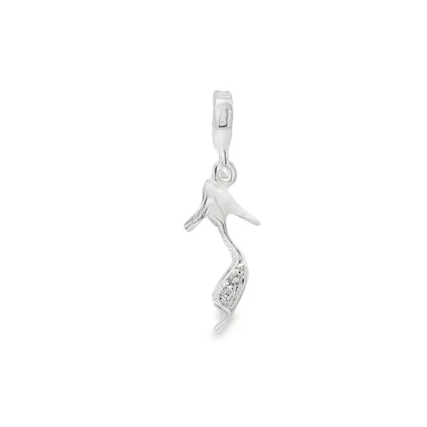 Berloque Prata Art Colection Sandália com Zircônias