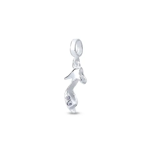 Berloque Prata Art Colection Sandália com Zircônias