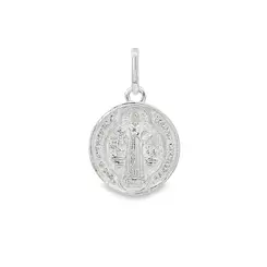 Pingente Prata Medalha São Bento
