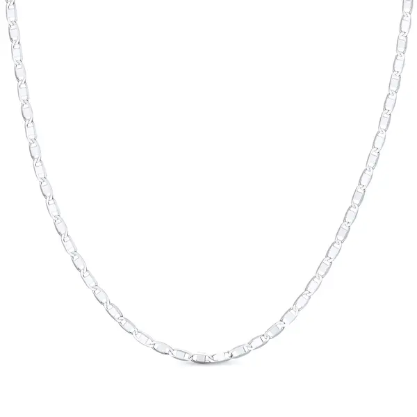 Gargantilha Prata Piastrini 50cm 2,3mm