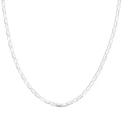 Gargantilha Prata Piastrini 50cm 2,3mm