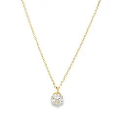 Gargantilha Folheado a Ouro 18k Ponto Luz