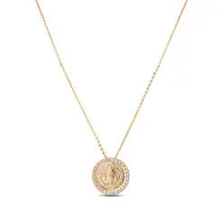 Gargantilha Folheado a Ouro 18k Medalha São Bento