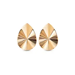 Brinco Folheado a Ouro 18k Gota Liso