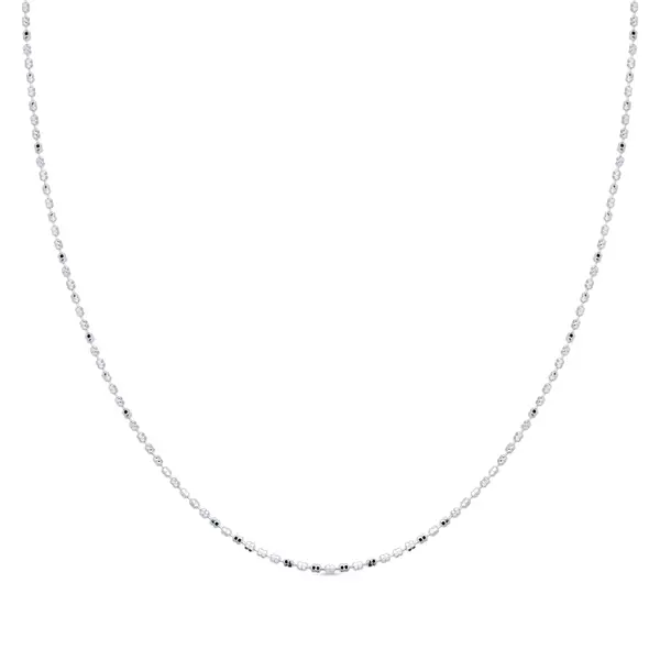 Gargantilha Prata Malha Camila 45cm 1,1mm
