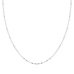 Gargantilha Prata Malha Camila 45cm 1,1mm