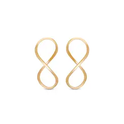 Brinco Folheado a Ouro 18k Gota Torcido P