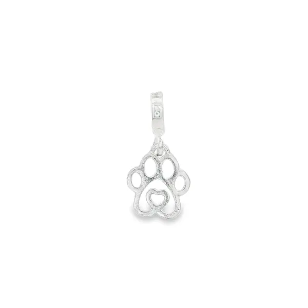 Berloque Prata Art Colection Patinha com Coração