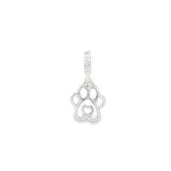 Berloque Prata Art Colection Patinha com Coração