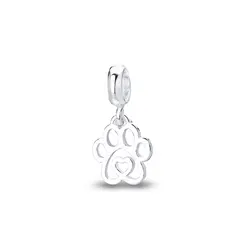 Berloque Prata Art Colection Patinha com Coração