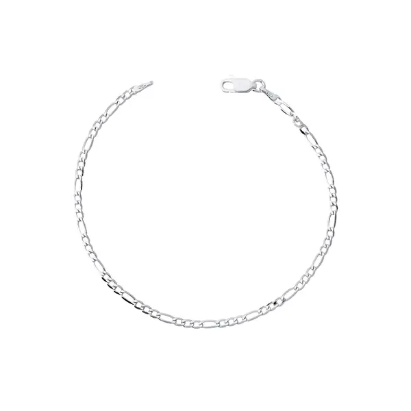 Pulseira Prata Figaro 20cm 2,3mm