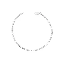 Pulseira Prata Figaro 20cm 2,3mm