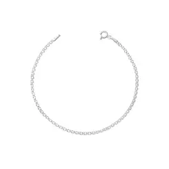 Pulseira Prata Bismarck 18cm 2mm